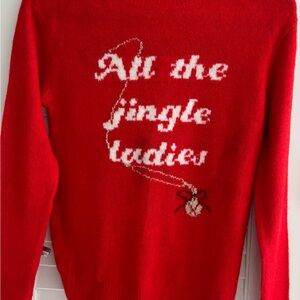 Red Women's Sweater - All the Jingle Ladies